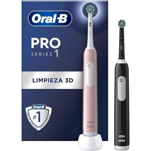 Oszillierende Zahnbürste Oral-B Pro1 Pack 2 3 Modi Drucksensor Timer