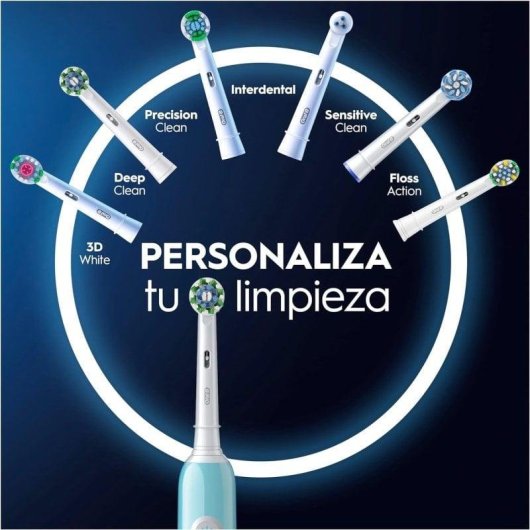 Oszillierende Zahnbuerste Oral-B Pro1 Duo 3 Modi 2 Buerstenkoepfe Drucksensor Timer