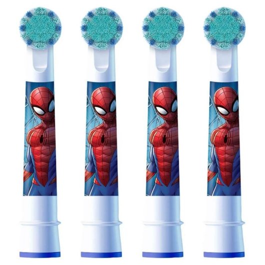 Aufsteckbürste Oral-B Spiderman EB10-4FFS 4 Einheiten Extra Weich Kinder