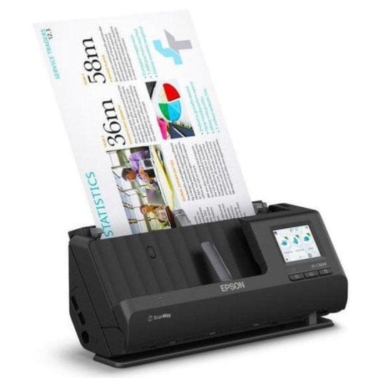 Escáner Epson ES-C380W compacto A4 dúplex WiFi negro