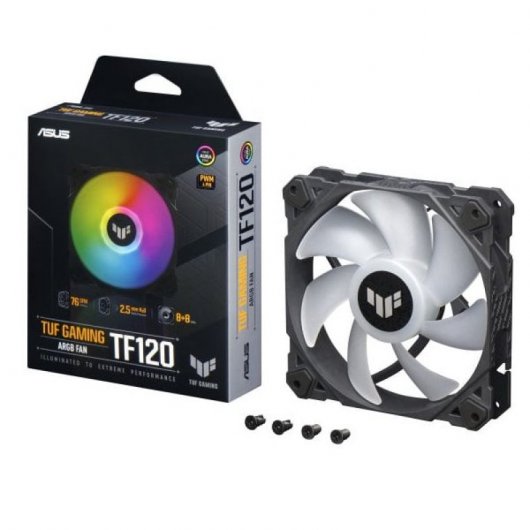 ASUS TUF Gaming TF120 ARGB Fan Boitier PC Refroidisseur d'air 12 cm Noir