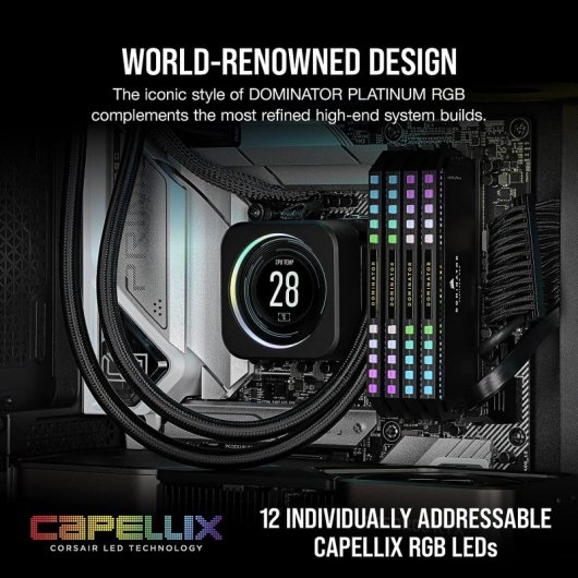 Corsair Dominator CMT64GX5M2B6400C32 module de mémoire 64 Go 2 x 32 Go DDR5 6400 MHz