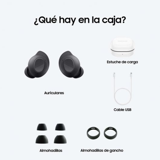 Cuffie Bluetooth Samsung Galaxy Buds FE nere con cancellazione attiva del rumore