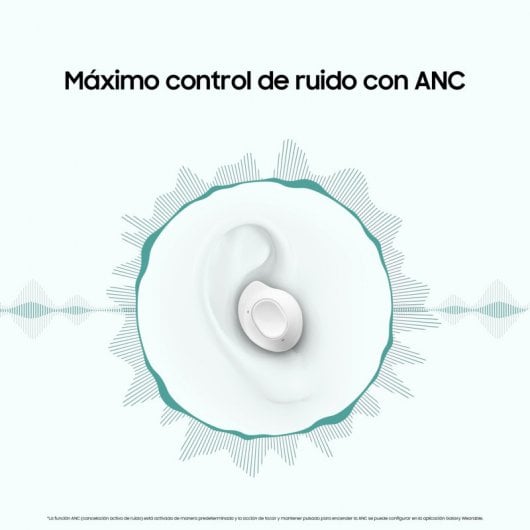 Samsung Galaxy Buds FE Auriculares Bluetooth Brancos com Cancelamento Ativo de Ruido