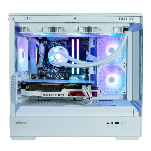 Zalman P30 Mini Tower Cristal Templado ARGB USB-C 3.2 Blanca