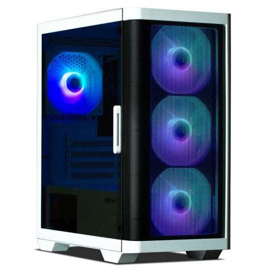 Zalman M4 Mini Tower ARGB Cristal Templado USB 3.0 Blanca