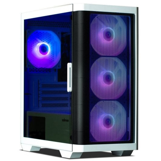 Zalman M4 Mini Tower ARGB Cristal Templado USB 3.0 Blanca
