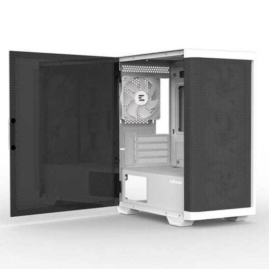 Zalman M4 Mini Tower ARGB Cristal Templado USB 3.0 Blanca