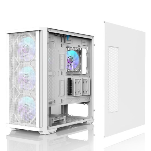 Zalman Z10 Duo Midi Tower Cristal Templado ARGB USB-C 3.0 Blanca