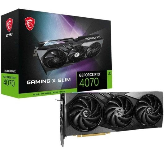 Tarjeta Gráfica MSI GeForce RTX 4070 GAMING X SLIM 12GB GDDR6X DLSS 3