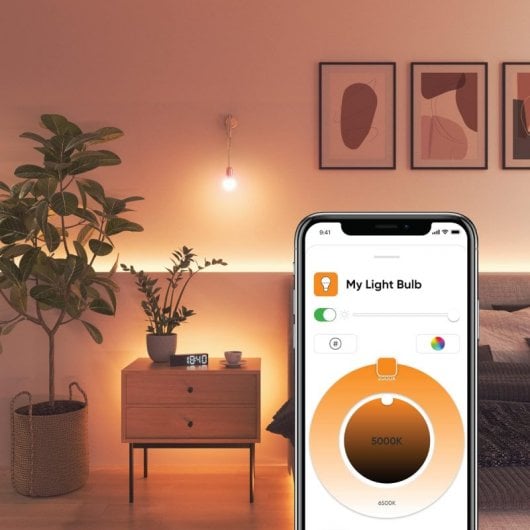Lâmpada Nanoleaf Essentials A60 Lâmpada LED RGB regulável 9W B22