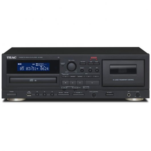 Cassetta + lettore CD Teac AD-850-SE nera