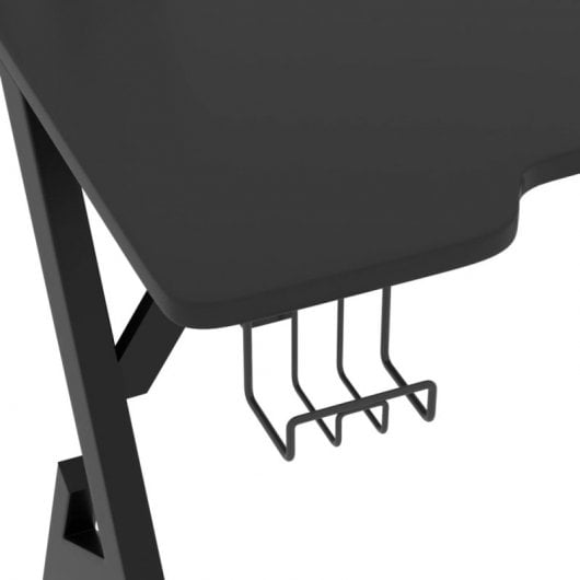 VidaXL Escritorio Gaming Patas Forma Y Negro 90x60x75cm