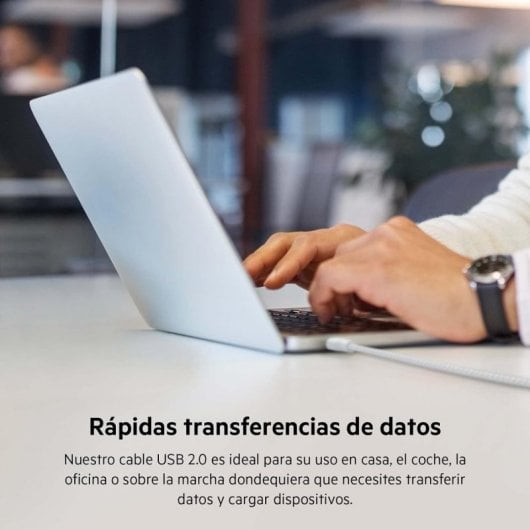 Cabo Belkin BoostCharge USB-C para USB-C trançado duplo PD 100W 2M branco