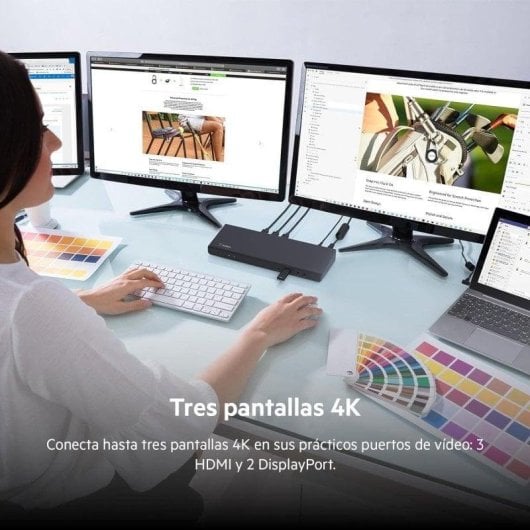 Base d'acquisition USB-C Belkin Connect pour trois écrans HDMI/DisplayPort/Gigabit/PD 85W