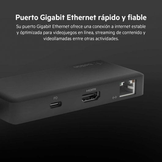 Adattatore USB-C multiporta CONNECT 5-in-1 Belkin per Chromebook HDMI/Gigabit USB-C PD 86W