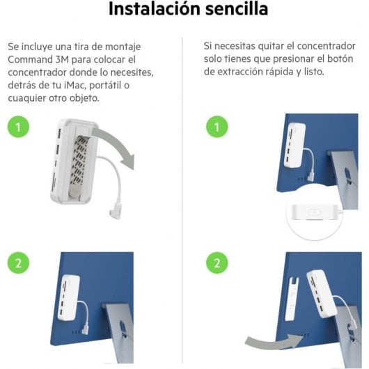 Belkin Connect Hub USB-C Multipuerto 6 en 1 con Soporte de Montaje Lector MicroSD/SD USB/USB-C Gigabit
