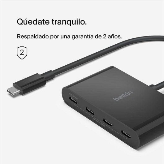 Hub Belkin Connect USB-C com 4 Portas USB-C PD 100W