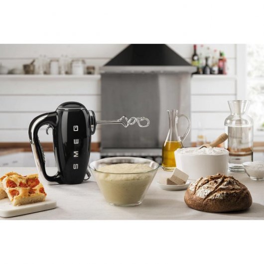 Smeg HMF01BLEU Batidora de Varillas para Repostería 250W Negra
