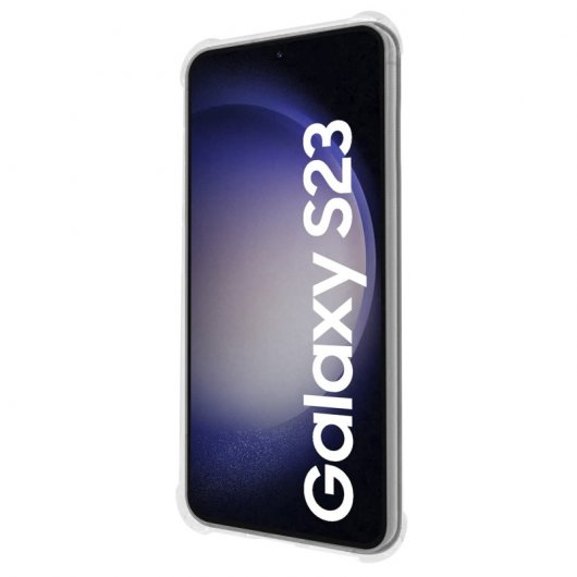 PcCom Essential Funda Antishock Transparente Samsung Galaxy S23