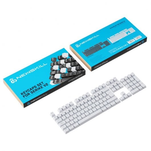 Newskill Serike V2 Keycap Set Pack de Personalização de Teclas Branco para Teclados Mecânicos