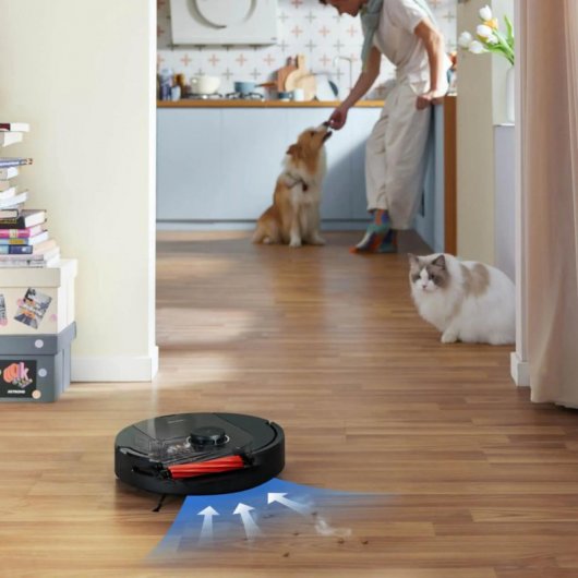 Roborock Q5 Pro+ Robot Aspirador Negro + Estación de Vaciado Automático