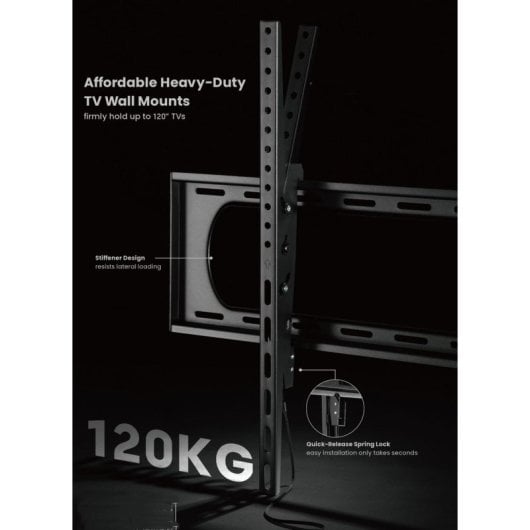 Equip 650338 Soporte de Pared para Pantalla 60"-120" Fijo Heavy Duty VESA 900x600 hasta 120Kg