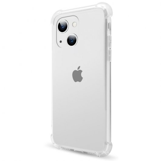 PcCom Essential Funda Antishock Transparente para iPhone 15