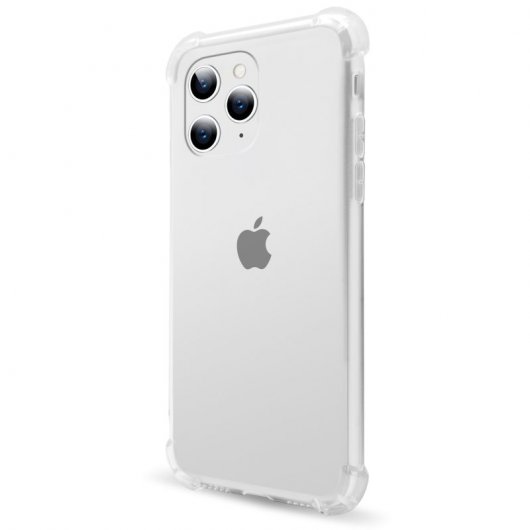 PcCom Essential Funda Antishock Transparente para iPhone 15 Pro