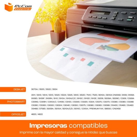 Pccom Essential Cartucho Tinta Compatible HP 364XL/CB323EE/CB318EE Cian