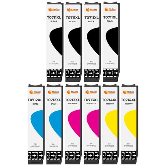 Pccom Essential Cartucho Tinta Compatible Epson T0711/T0712/T0713/T0714 Negro/Cian/Magenta/Amarillo Pack 10