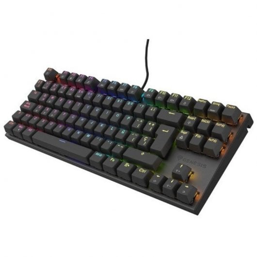 Genesis Thor 303 TKL Clavier de jeu mécanique RGB Switch Rouge Noir