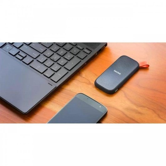Disco SSD Esterno SanDisk Portable 2TB USB-C 800MB/s Resistente