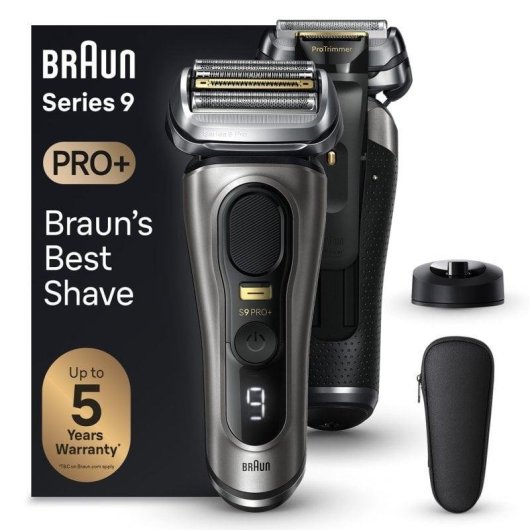 Rasoir pour Visage Braun Series 9 Pro+ 9515s Sans Fil 60min Sec et Humide 5 Lames