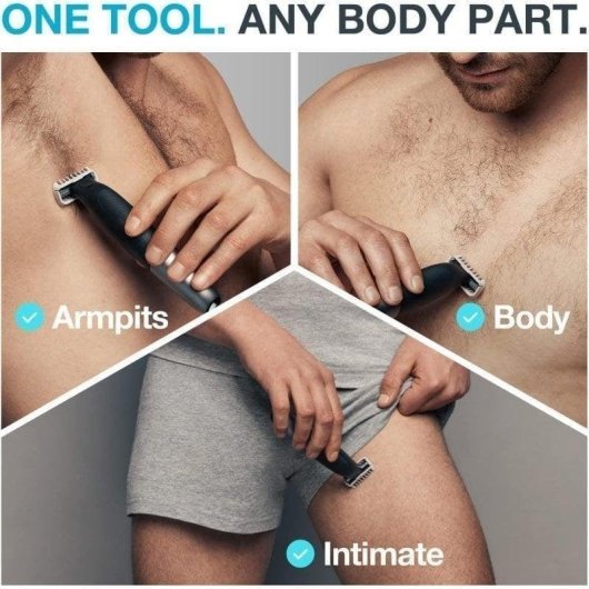 Tondeuse Multifonction Braun XT5100 Sans Fil 45min Sec et Mouillé 5 Sabots