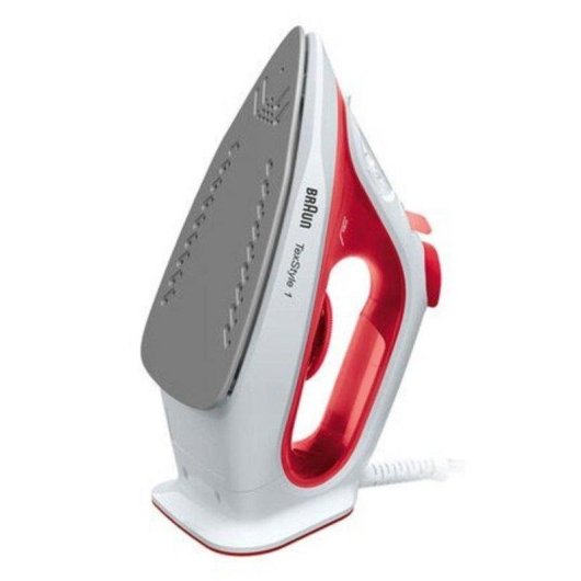 Plancha Braun TexStyle 1 SI 1019 RD 1900 W Suela Antiadherente Roja