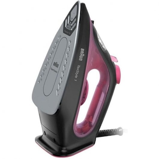 Braun TexStyle 1 Trocken- & Dampfbügeleisen Keramik-Bügelsohle 2000 W Schwarz, Violett