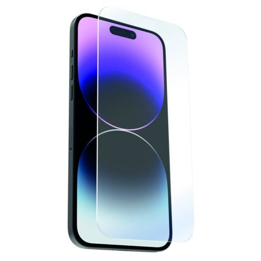 Muvit Recycletek Antireflex-Displayschutz aus flachem gehärtetem Glas für iPhone 15 Pro