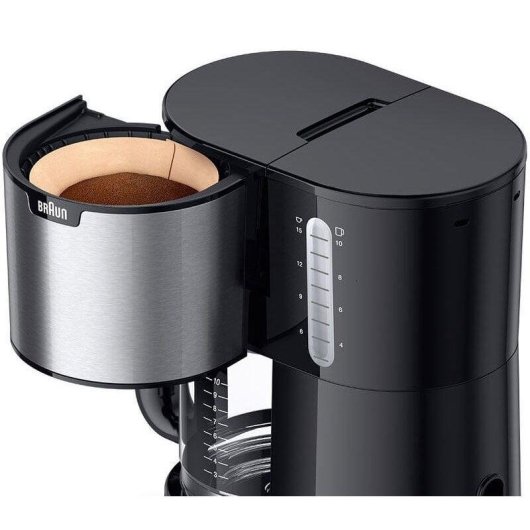 Máquina de café de filtro Braun PurShine KF 1500 10 chávenas 1000W Preta