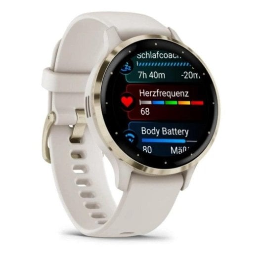 Garmin Venu 3S Bluetooth GPS NFC 41mm AMOLED Or Marfil M Résistance 5 ATM Pulsomètre