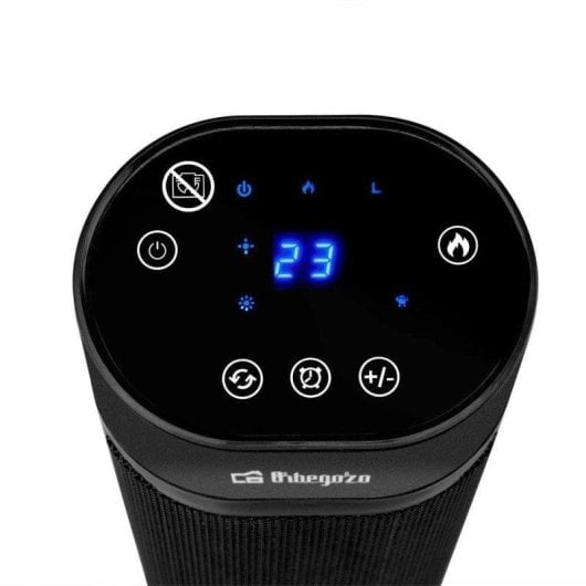 Chauffage Céramique Orbegozo CR 5039 2000W Télécommande Effet flamme