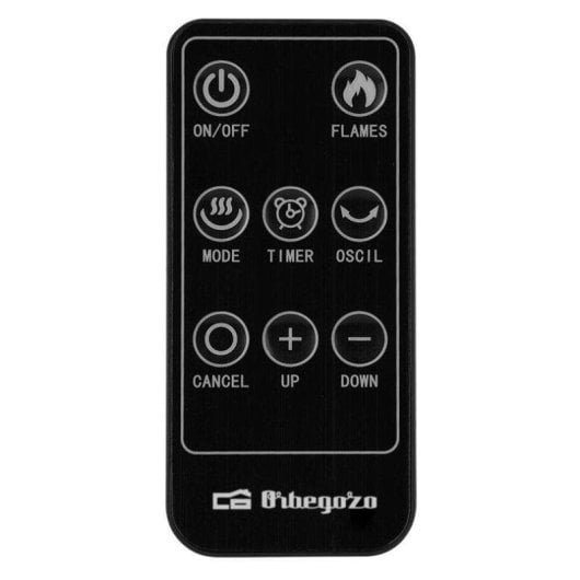 Chauffage Céramique Orbegozo CR 5039 2000W Télécommande Effet flamme