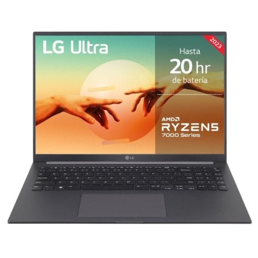 LG 16U70R-G.AA76B laptop Computer portatile 40,6 cm (16") WUXGA AMD Ryzen™ 7 7730U 16 GB LPDDR4x-SDRAM 512 GB SSD Wi-Fi 6 (802.11ax) Windows 11 Home Grigio