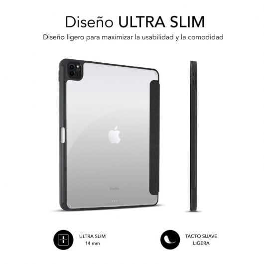 SUBBLIM SUBCST-5SC400 custodia per tablet 27,9 cm (11") Custodia a libro Nero, Trasparente