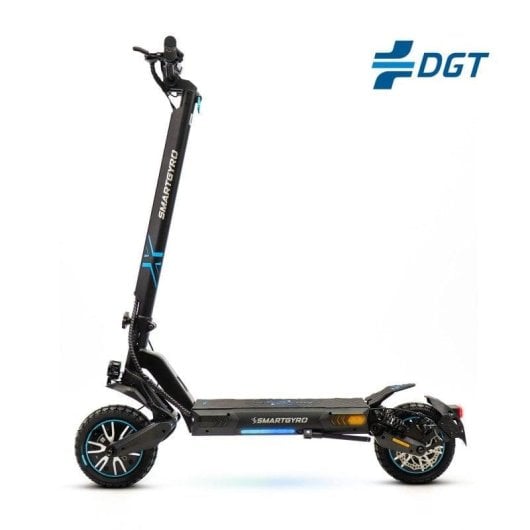Patinete elétrico Smartgyro Crossover Dual Max 2 500W Autonomia 60km Rodas 10" Freios Disco Preto