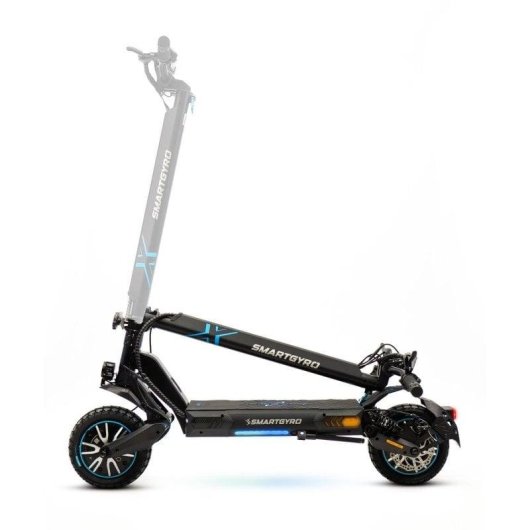 Patinete elétrico Smartgyro Crossover Dual Max 2 500W Autonomia 60km Rodas 10" Freios Disco Preto
