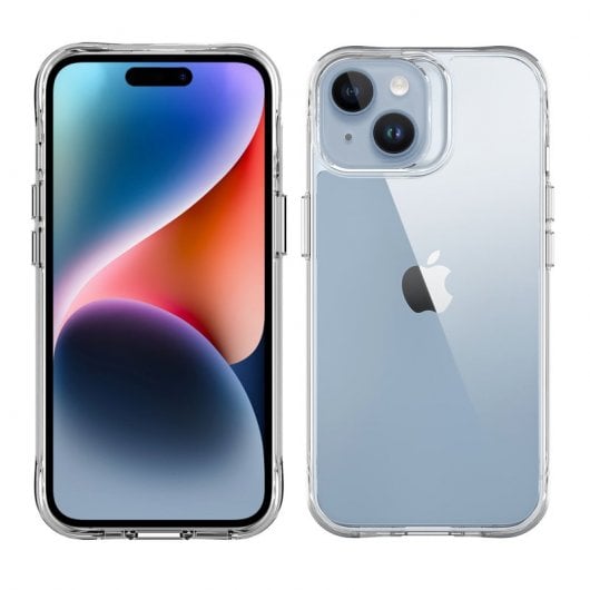 Capa transparente Muvit à prova de choque de 2 m para iPhone 15 Plus