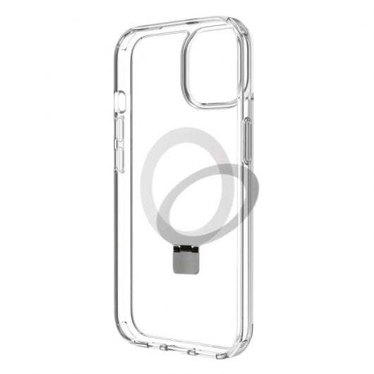 Muvit Recycletek Magsafe Funda Transparente con Soporte para iPhone 15