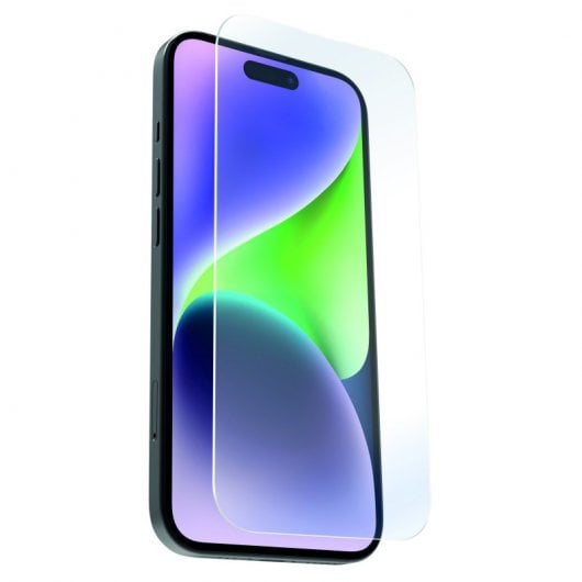 Muvit Recycletek Flat Tempered Glass Protector für iPhone 15 Plus