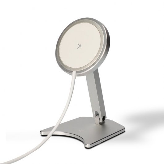 Supporto per caricabatterie da tavolo Ksix Magcharge compatibile con Magsafe in alluminio
